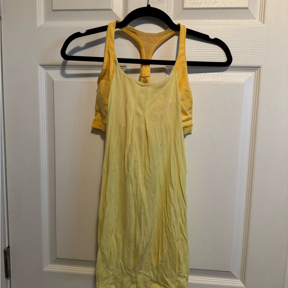 Yellow Lululemon Yoga Top